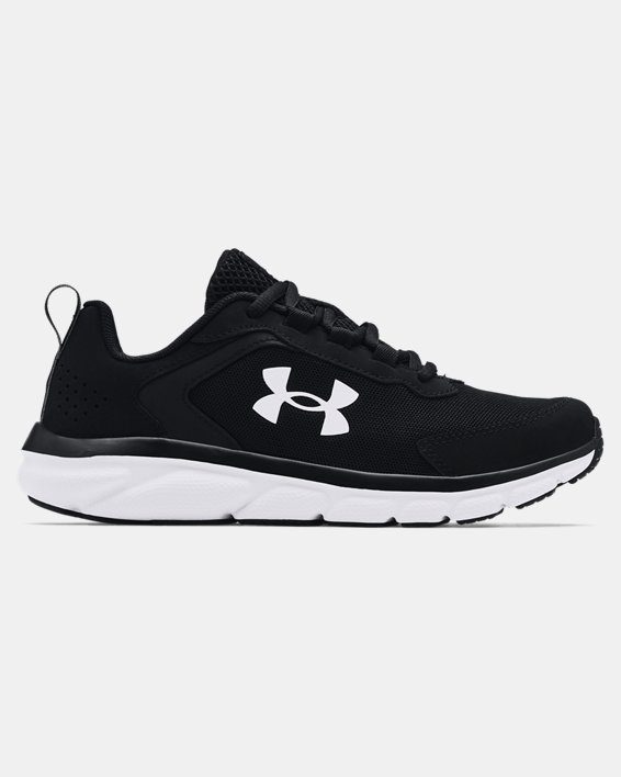 Boys' Grade School UA Assert 9 Running Shoes, Black, pdpMainDesktop image number 0